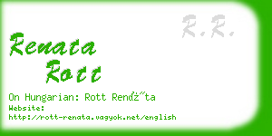 renata rott business card